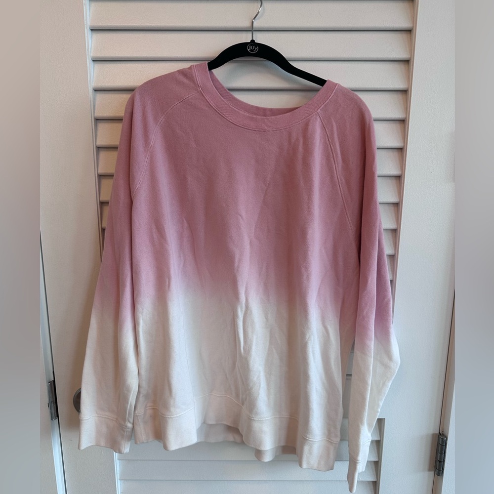 Pink and White Ombre Sweatshirt